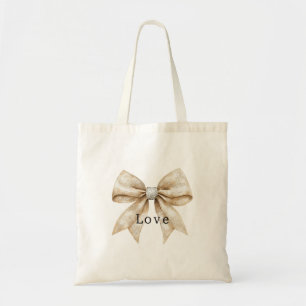 Bolsa Tote Chic Cream Silver Glam Arco Love