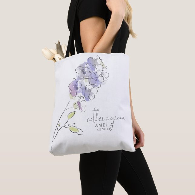 Bolsa Tote Chic Floral Wedding Mãe Groom Blackberry ID695 (Close Up)