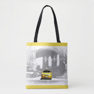 Bolsa Tote Chic Nyc Nova Iorque Brooklyn Bridge Yellow Taxi