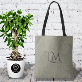 Bolsa Tote Chic OliveTaupe Monogram Refined Glitter Detail