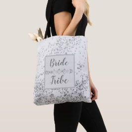 Bolsa Tote Chic Prata Confete Noiva Tribo