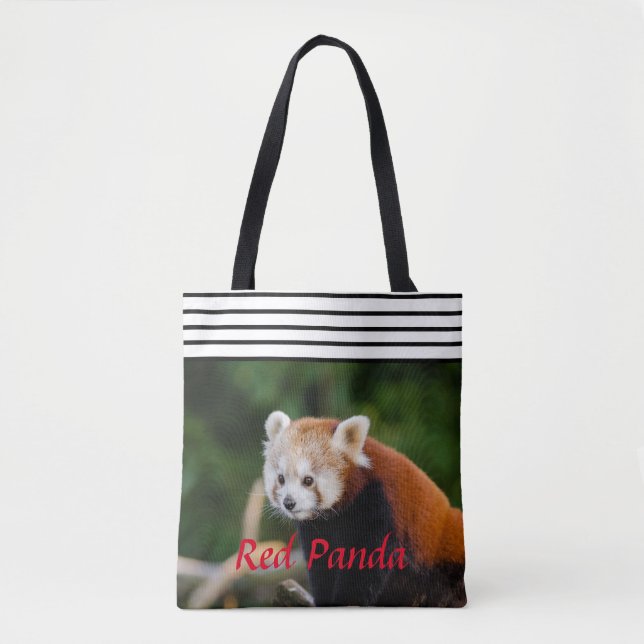 Bolsa Tote Chic Red Panda Strike (Frente)