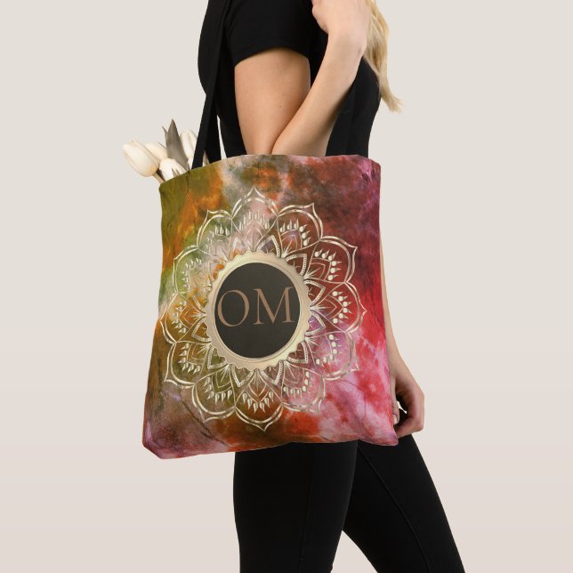 Bolsa Tote Chic Tie Dye OM Mandala (Close Up)