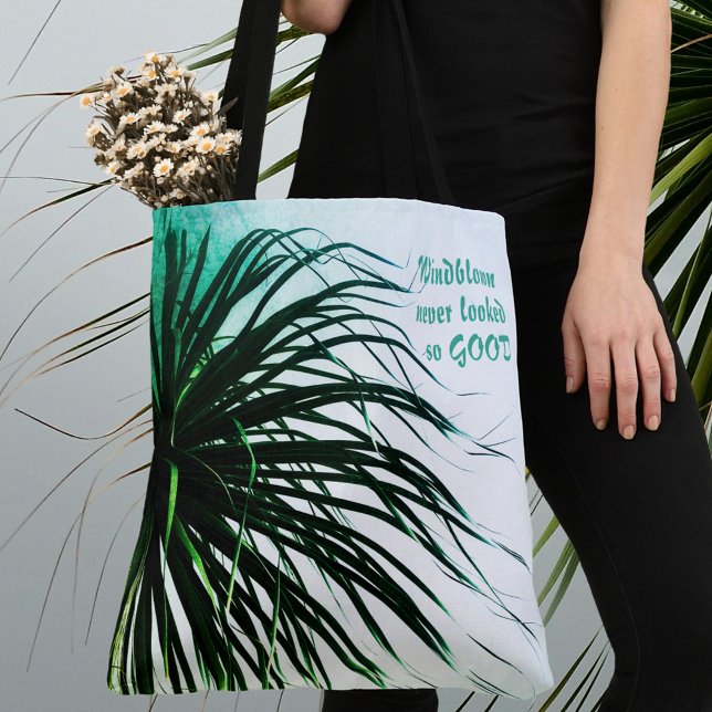 Bolsa Tote Chic Tropical da Árvore do Windblown (Criador carregado)
