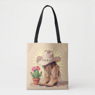 Bolsa Tote Chic Vaqueira Ocidental – Divertida e Descontraída