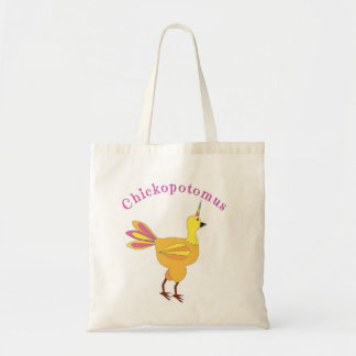 Bolsa Tote Chickopotomus - a galinha do unicórnio