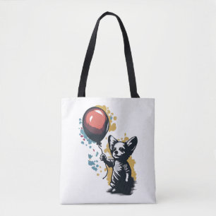 Bolsa Tote Chihuahua Balloon Cute Dog Chiwawa Funny