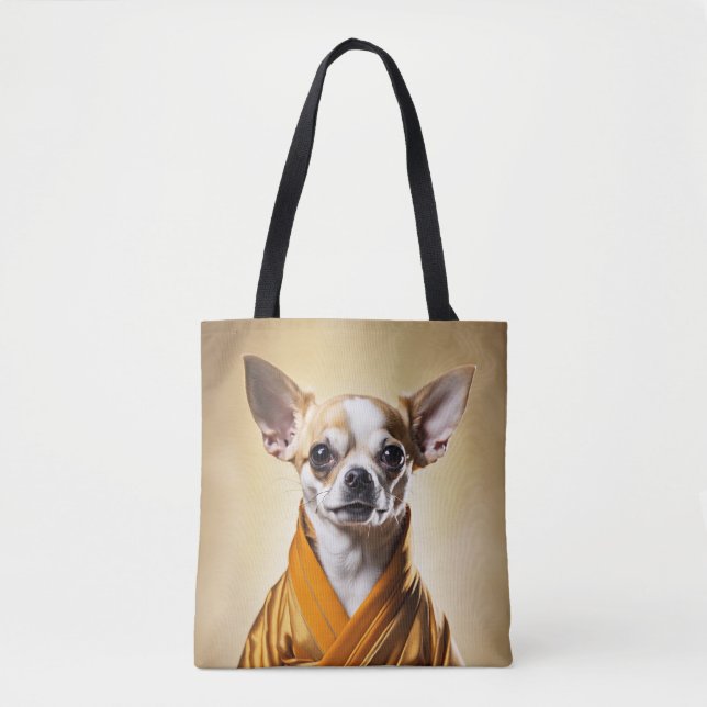 Bolsa Tote Chihuahua budista (Frente)
