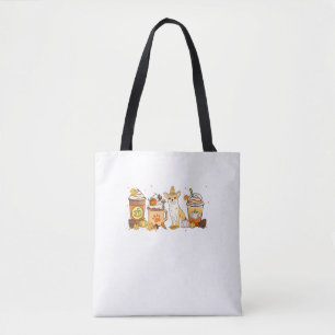 Bolsa Tote Chihuahua Café Pumpkin Spice Dog Amantes Caem