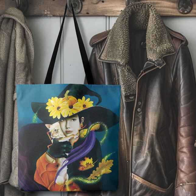 Bolsa Tote Chihuahua Dog Witeen Halloween (Criador carregado)