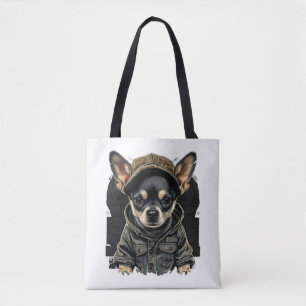 Bolsa Tote Chihuahua Legal Cachorro Rap-Salto Gangster