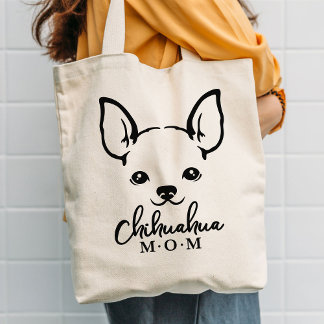 Bolsa Tote Chihuahua Mãe Grocery Tote Bag