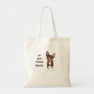 Bolsa Tote Chihuahua Meu Melhor Nome Personalizado Do Amigo