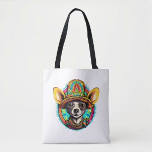 Bolsa Tote Chihuahua Mexico Cinco de Mayo Funny Dog