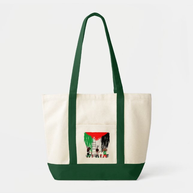 Bolsa Tote Children of Gaza Painting Palestine Flag  (Frente)