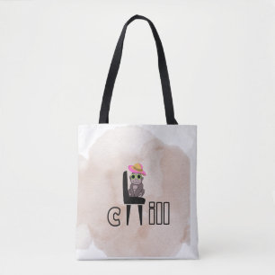 Bolsa Tote Chill Vibes Monkey Design de Cartoon Engraçado R