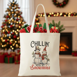 Bolsa Tote Chillin Com Meu Natal Russo De Neve