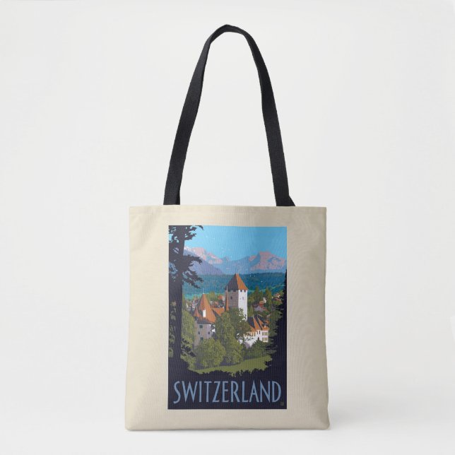 Bolsa Tote Chillon Castle | Suíça (Frente)
