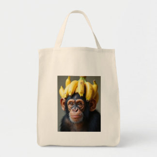 Bolsa Tote Chimp com saco de toalha de galinha