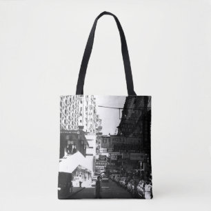 Bolsa Tote China Antiga Hong Kong rua Cidade carros