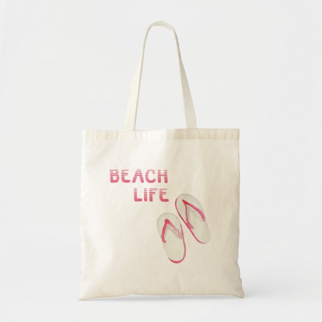 Bolsa Tote Chinelos da Beach Life (Frente)