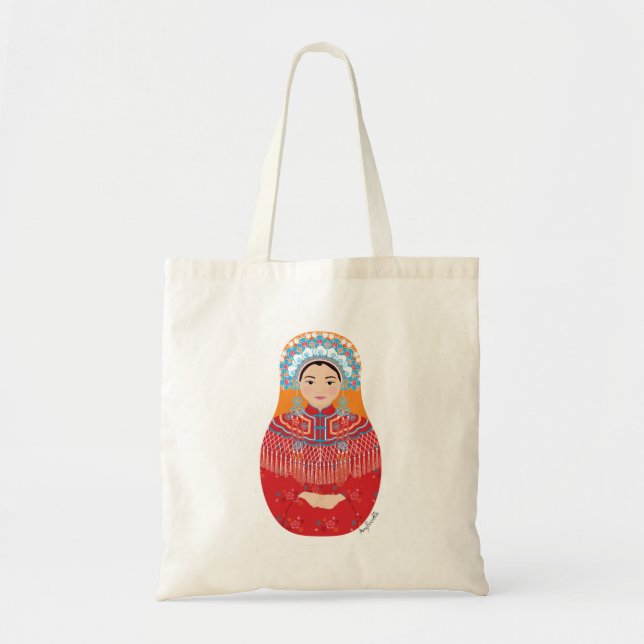 Bolsa Tote Chinês Bride Matryoshka Bag (Frente)