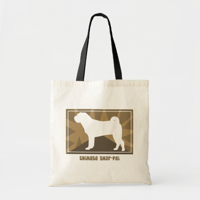 Bolsa Tote Chinês da terra Shar Pei (Frente)