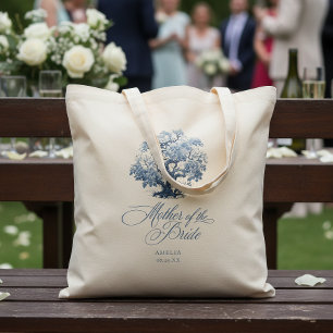 Bolsa Tote Chinoiserie Wedding Tree Motif Mãe Noiva ID1094