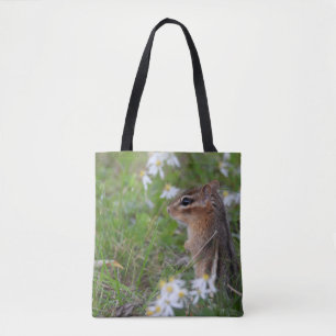 Bolsa Tote Chipmunk Adorável das flores