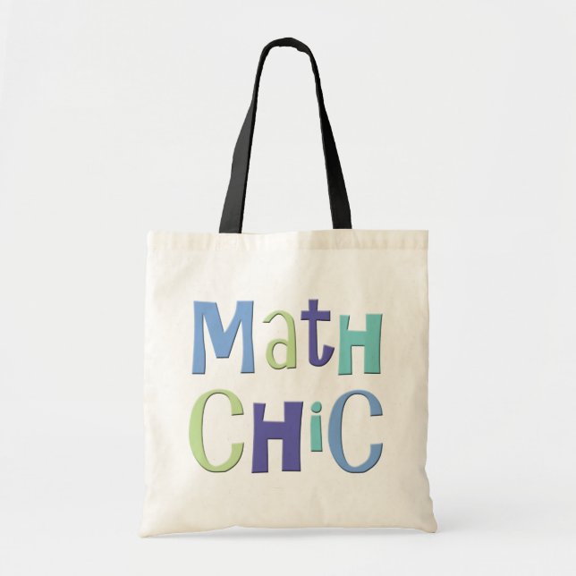 Bolsa Tote Chique da matemática (Frente)