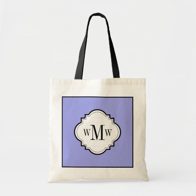 BOLSA TOTE CHIQUE TOTE_PERIWINKLE/WHITE/BLACK (Frente)
