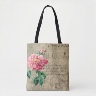 Bolsa Tote chique Vintage rosa