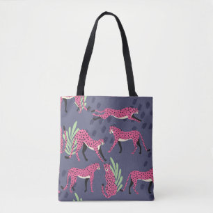 Bolsa Tote Chitas exóticas: padrão de colheita colorido.
