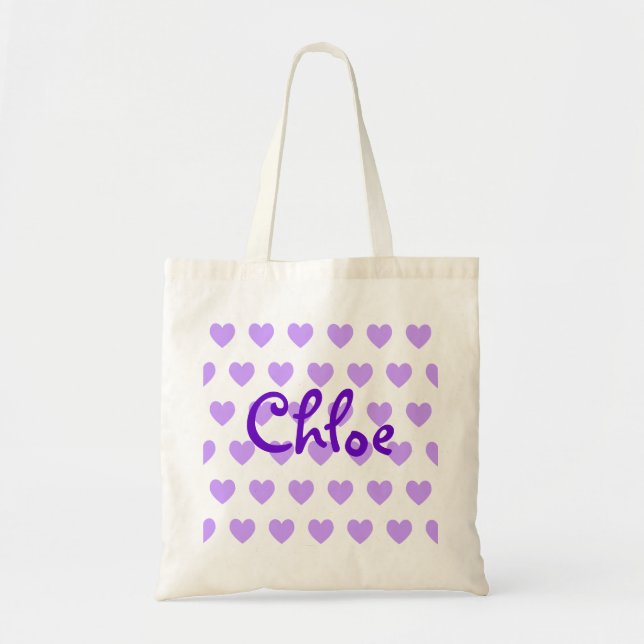 Bolsa Tote Chloe em Roxo (Frente)