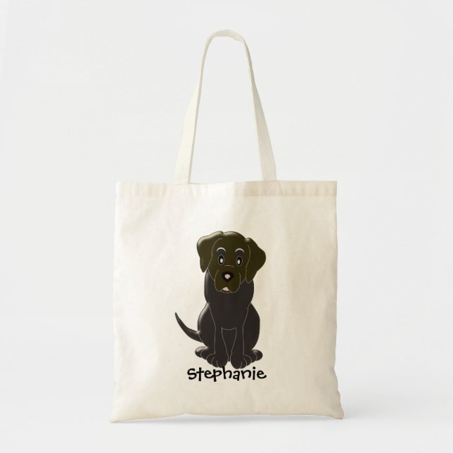 Bolsa Tote Choc Labrador personalizado (Frente)