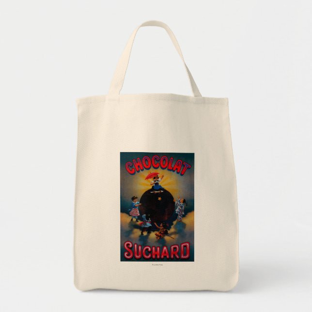 Bolsa Tote Chocolat Suchard Vintage Poster Europe (Frente)