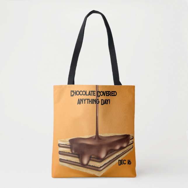 Bolsa Tote Chocolate Cobrado Qualquer Dia (Frente)