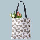 Bolsa Tote Chocolate Labrador Cães Sapo<br><div class="desc">Pintura em aquarela de cachorros lindos e labradores de chocolate,  perfeitos para amantes de animais de estimação,  caminhoneiros de cães,  plantadores de cães e veterinários.</div>