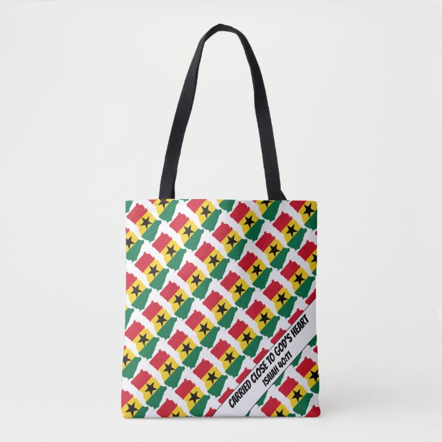 Bolsa Tote Christian GHANA FLAG (Frente)
