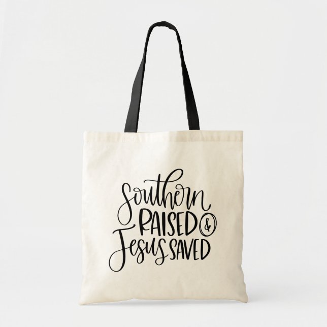 Bolsa Tote Christian Jesus Sassy Girl Y'all Southern Pride (Frente)