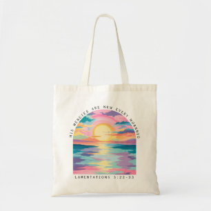 Bolsa Tote Christian Sunset Bíblia Verse