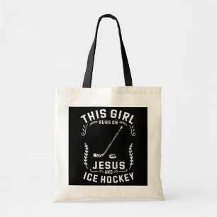 Bolsa Tote Christian This Girl Executa Com Jesus E Hóquei No