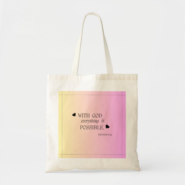 Bolsa Tote Christian Tote Bag (Frente)