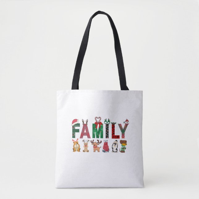 Bolsa Tote Christmas Family Matching Shirts | holiday family  (Frente)