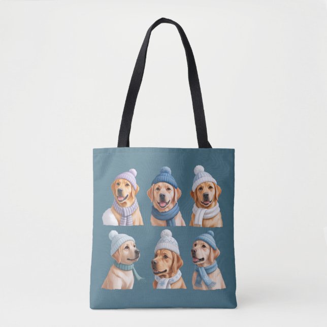 Bolsa Tote Christmas Golden Retriever Dog Lover Dogs Owner (Frente)