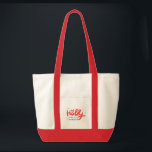 Bolsa Tote Christmas Holly Jolly Fun Winter Personalization N<br><div class="desc">Christmas Holly Jolly Fun Winter Personalised Name Tote Bag apresenta o texto "Holly Jolly in red and blue moderna calliographic typografia e personalizado com seu nome personalizado. Destacado com flocos de neve e snowflakes. Presentes perfeitos para o Natal e as férias ou para as festas de Natal. Elaborado por ©Evco...</div>