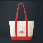Bolsa Tote Christmas Holly Jolly Fun Winter Personalization N<br><div class="desc">Christmas Holly Jolly Fun Winter Personalised Name Tote Bag apresenta o texto "Holly Jolly in red and blue moderna calliographic typografia e personalizado com seu nome personalizado. Destacado com flocos de neve e snowflakes. Presentes perfeitos para o Natal e as férias ou para as festas de Natal. Elaborado por ©Evco...</div>