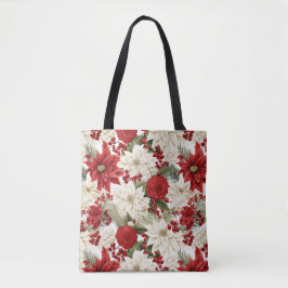 Bolsa Tote Christmas Poinsettia – Holiday Floral Design