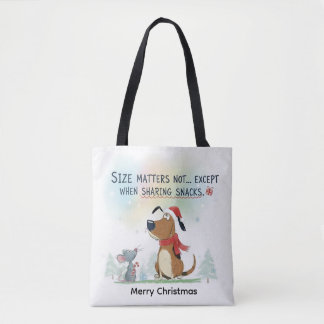 Bolsa Tote Christmas santa animal dog