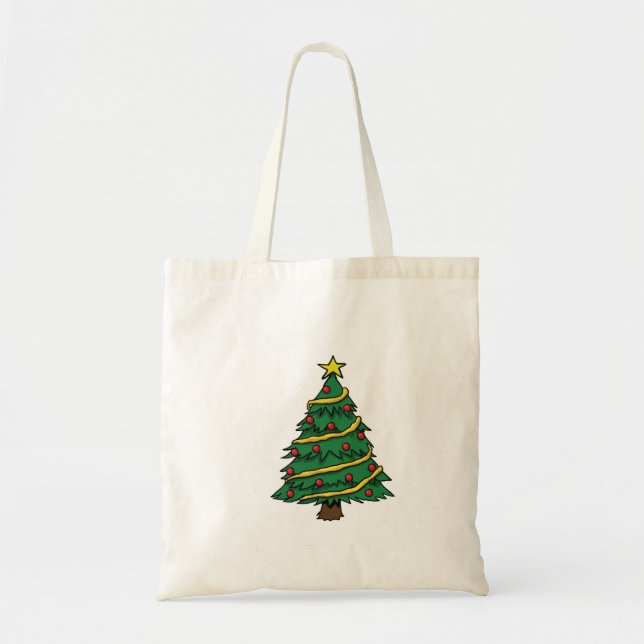 Bolsa Tote Christmas Tree Tote Bag (Frente)